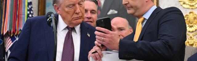 Trump Blames AI for Weird Video of Stuff Being Tossed Out White House Window