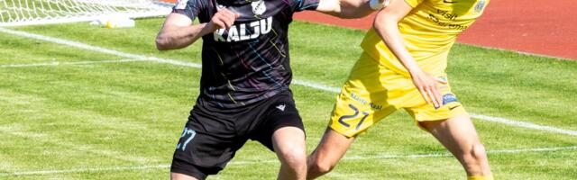 FOTOD | Teise koha taastanud Nõmme Kalju noppis Kuressaarest kolm punkti