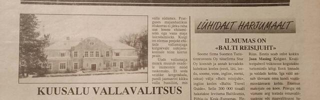 Kuu­sa­lu val­la­ma­ja on Kiiu mõi­sas ol­nud 30 aas­tat