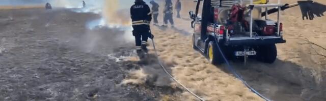 TULEKAHJU ÜHTRI KÜLAS | Lõkkest sai alguse maastikupõleng