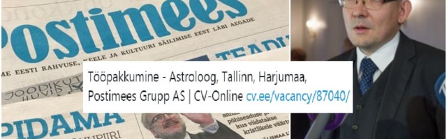 Postimehe peatoimetaja: astroloog-selgeltnägija hakkab tööle uurivas toimetuses, mitte Elu24-s