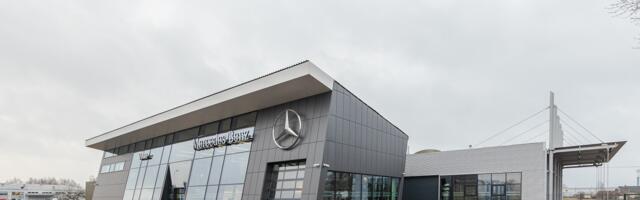 Kaamos sisenes uue Veho Mercedes-Benzi keskuse ehitamisega Läti turule