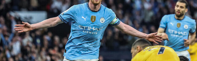 De Bruyne aitas Man City sammu võrra Meistrite liiga suunas