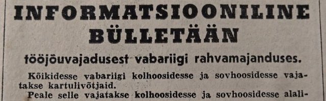 Jälle aktuaalne: kuidas linnarahvast 50 aasta eest maale tööle meelitati