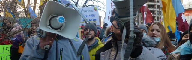 Ukrainlased Kanadas demonstreerisid Venemaa vastu