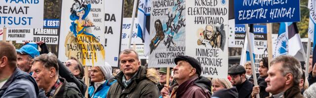 Tallinnas toimus EKRE meeleavaldus elektrihinna langetamiseks