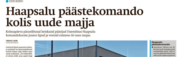 Lääne Elu paberleht laupäeval, 7. septembril
